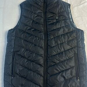 Men's Black Quilted Vest